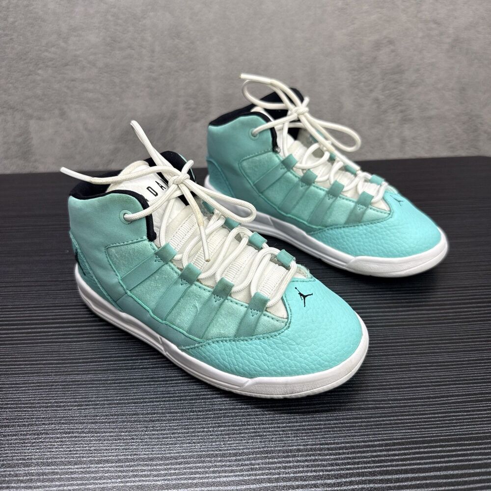 NIKE AIR JORDAN MAX AURA GS TEAL WHITE SHOES AQ9250-400 SIZE 10C SNEAKERS